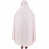Free size jilbab with nose piece- Light pink
